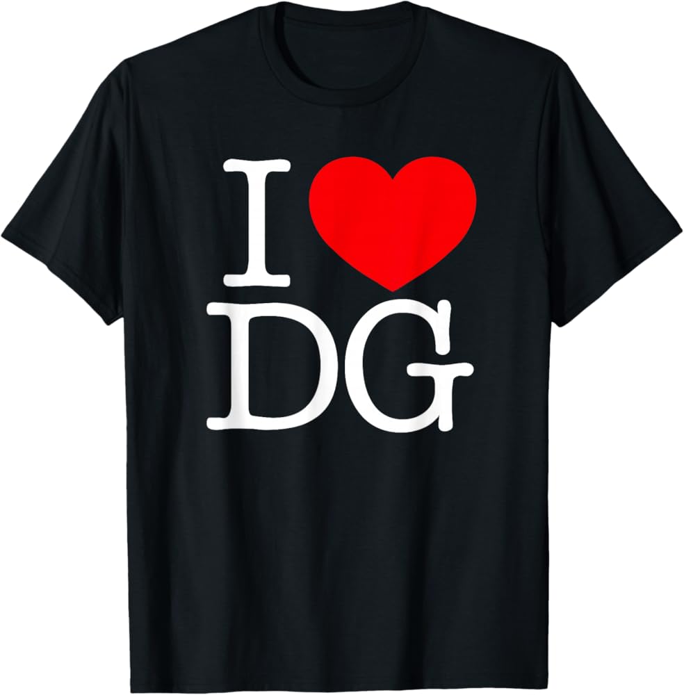 Amazon | I Love (ハート) DG Tシャツ | Tシャツ・カットソー 通販